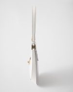 Prada Cleo Brushed Leather Shoulder Bag With Clasp Closure - Image 3